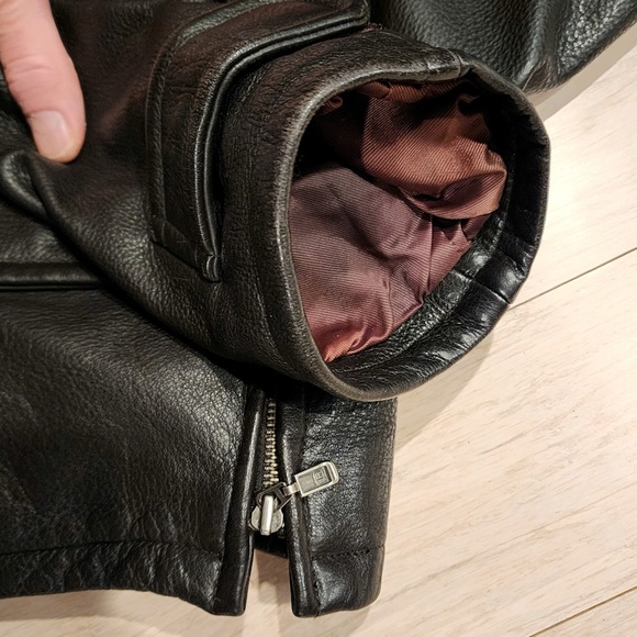 Vintage Kenneth Cole Leather Jacket With Removable Polyester Vest Lining - Picture 15 of 16